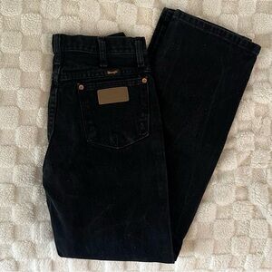✨ Classic Wrangler Men's Black Jeans
